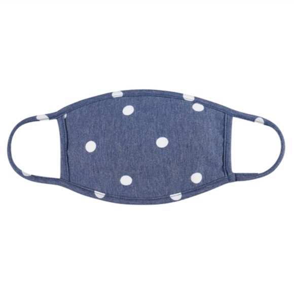 2 for $20! BLUE DOTTED FACE MASK - Picture 2 of 7